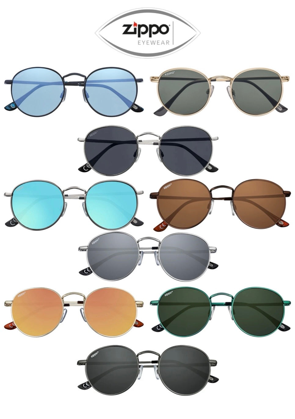 Zippo Sunglasses OB130 Range UV400 Protection