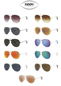 Zippo sunglasses OB36 Range with UV400 protection, featuring sleek design and tinted lenses for outdoor UV protection.