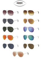 Zippo sunglasses OB36 Range with UV400 protection, featuring sleek design and tinted lenses for outdoor UV protection.