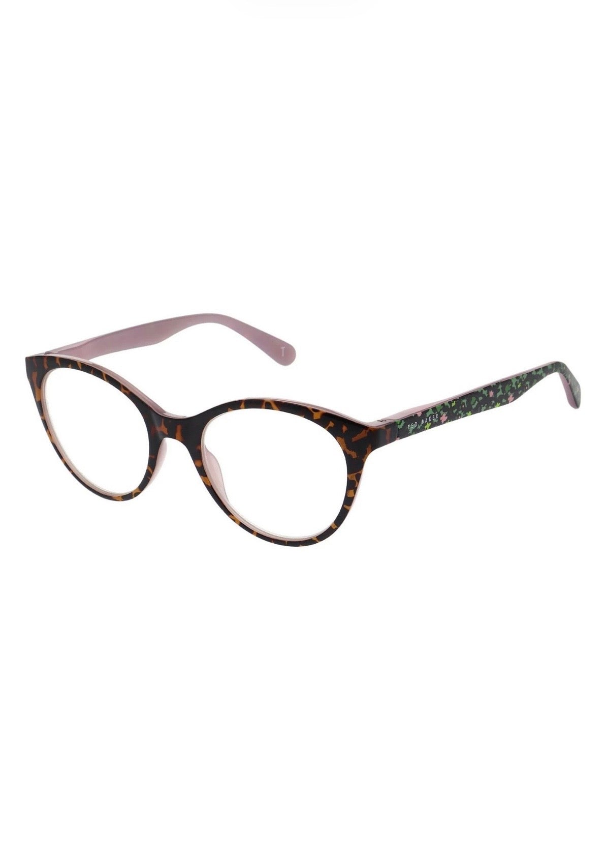 Ted Baker Women’s Non-Prescription Reading Glasses Tortoise With Pink TB9321