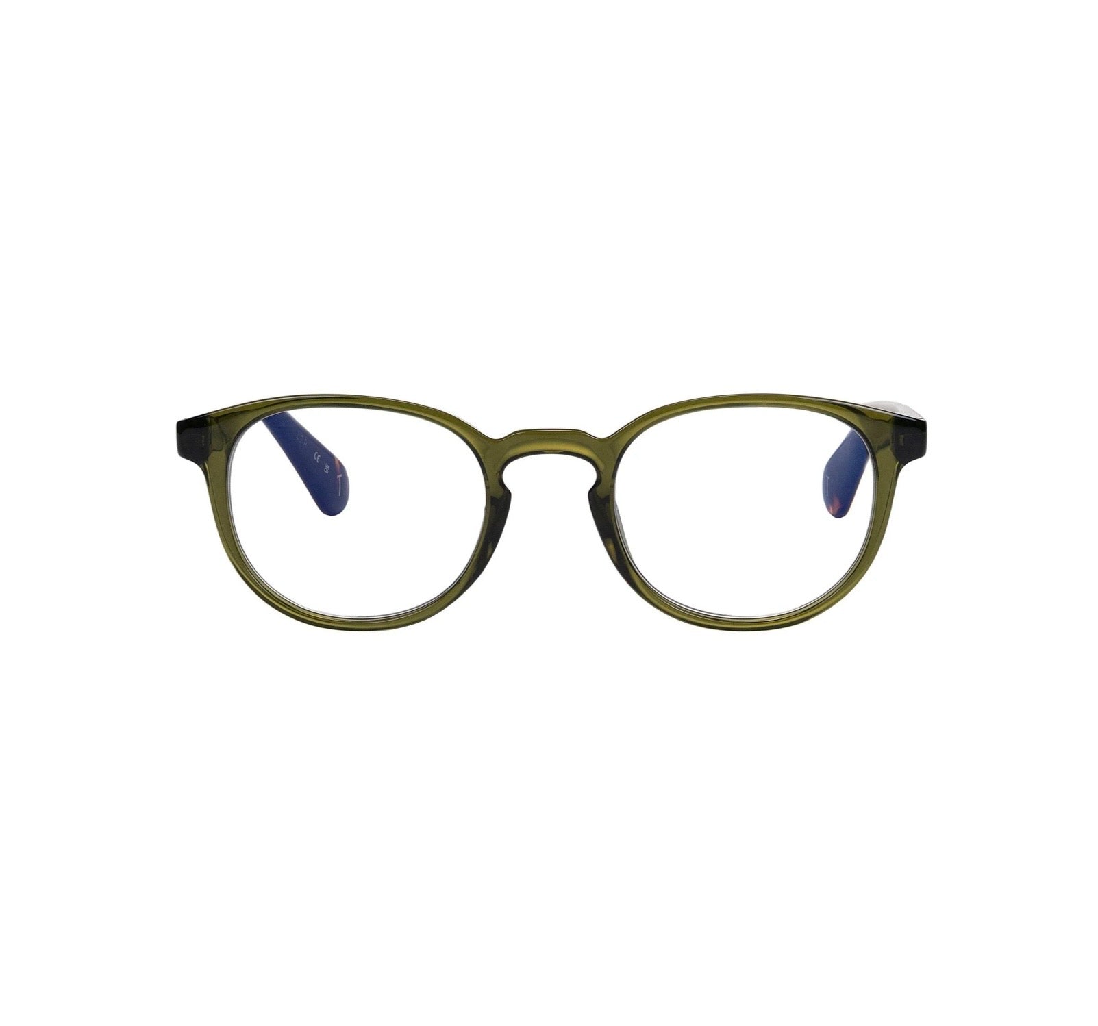 Ted Baker Unisex Non-Prescription Reading Glasses Khaki Green TB8340