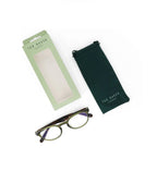 Ted Baker Unisex Non-Prescription Reading Glasses Khaki Green TB8340
