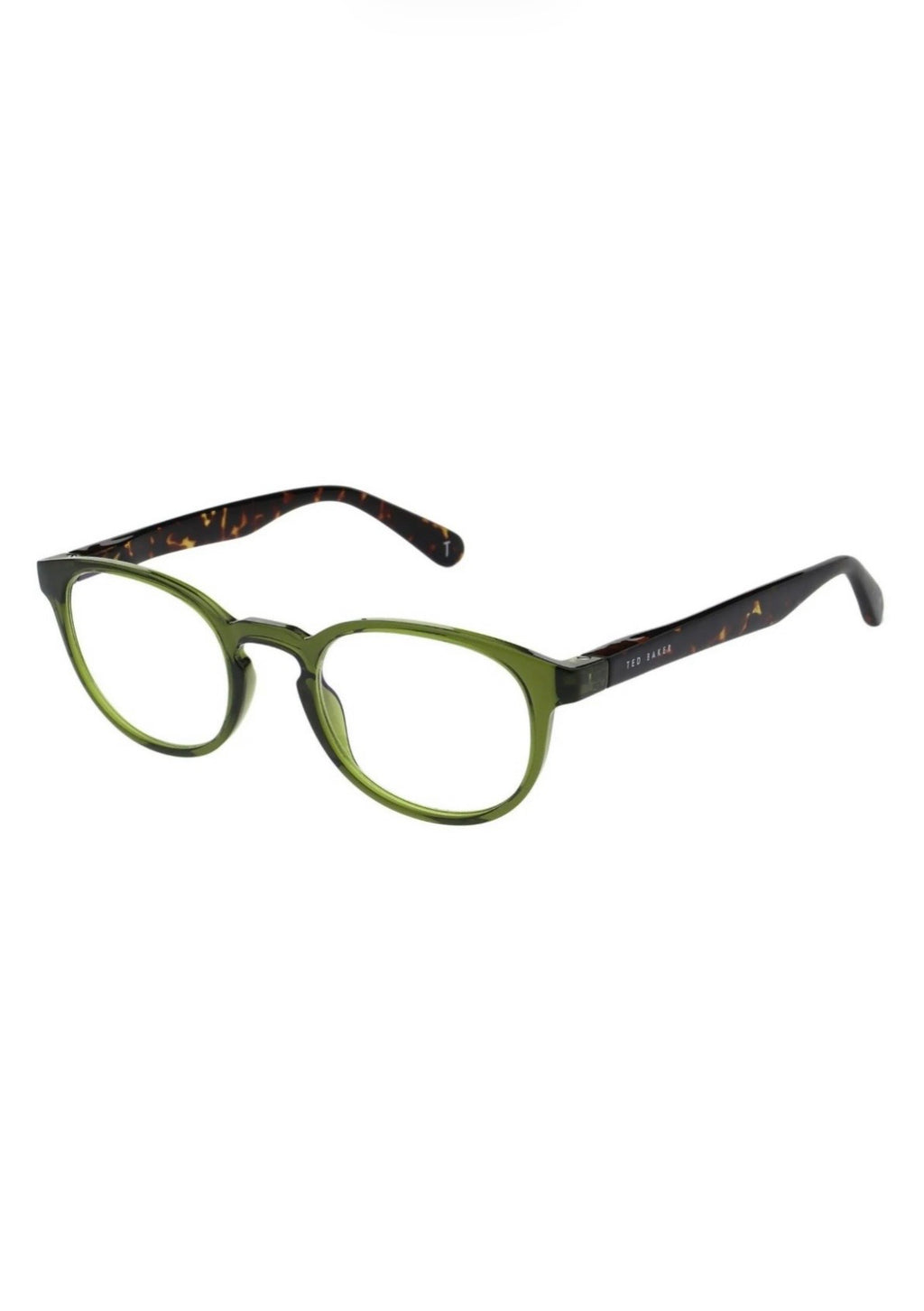 Ted Baker Unisex Non-Prescription Reading Glasses Khaki Green TB8340