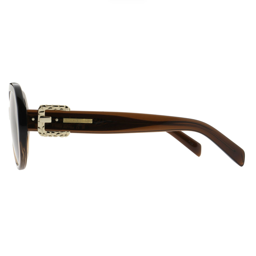 Karen Millen Womens NYX Sunglasses KM5075 150 Shiny Brown