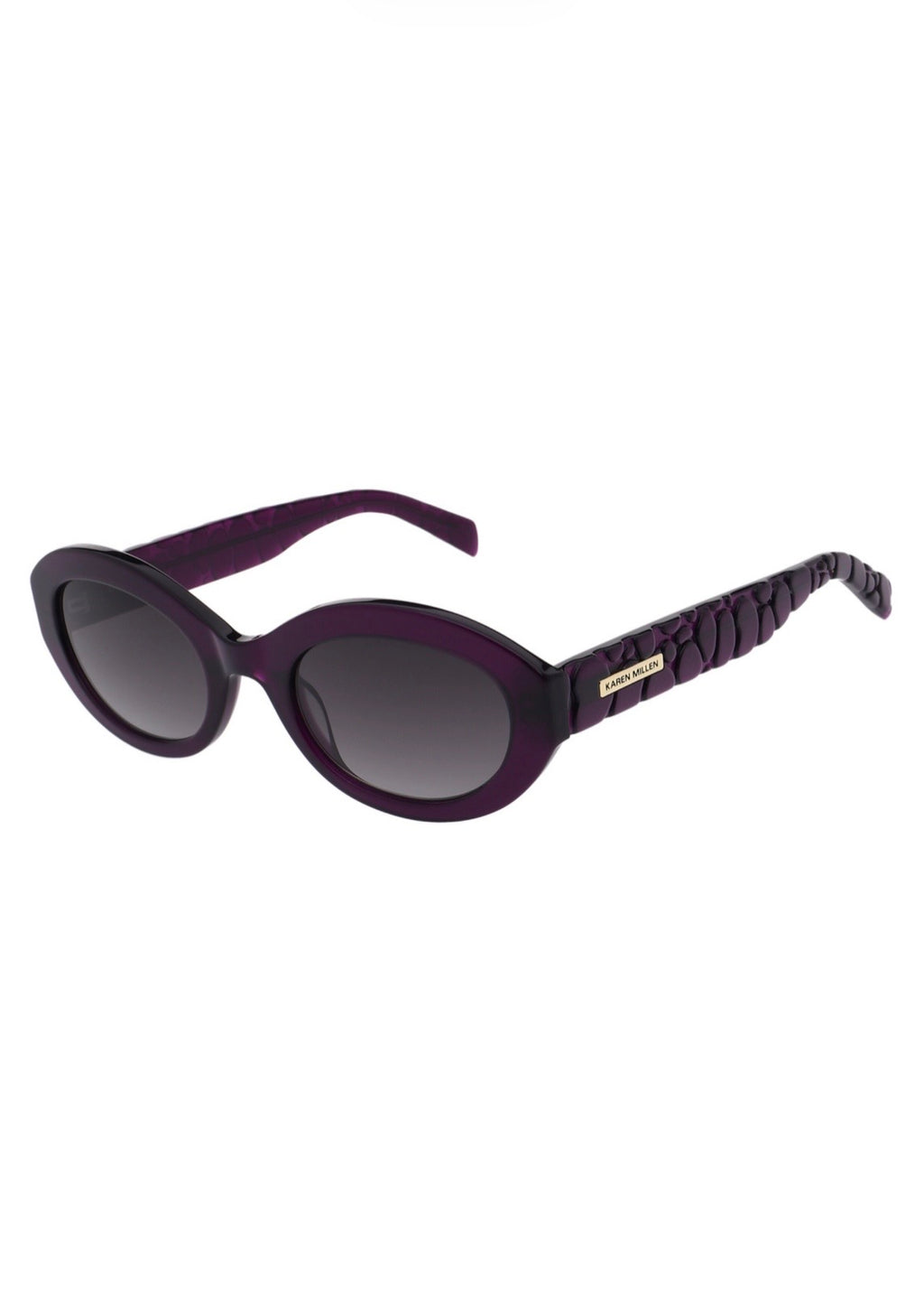 Karen Millen Womens Persephone Sunglasses KM5073 753 Crystal Purple