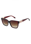 Karen Millen Womens Cleo Sunglasses KM5064 237 Dark Red Horn