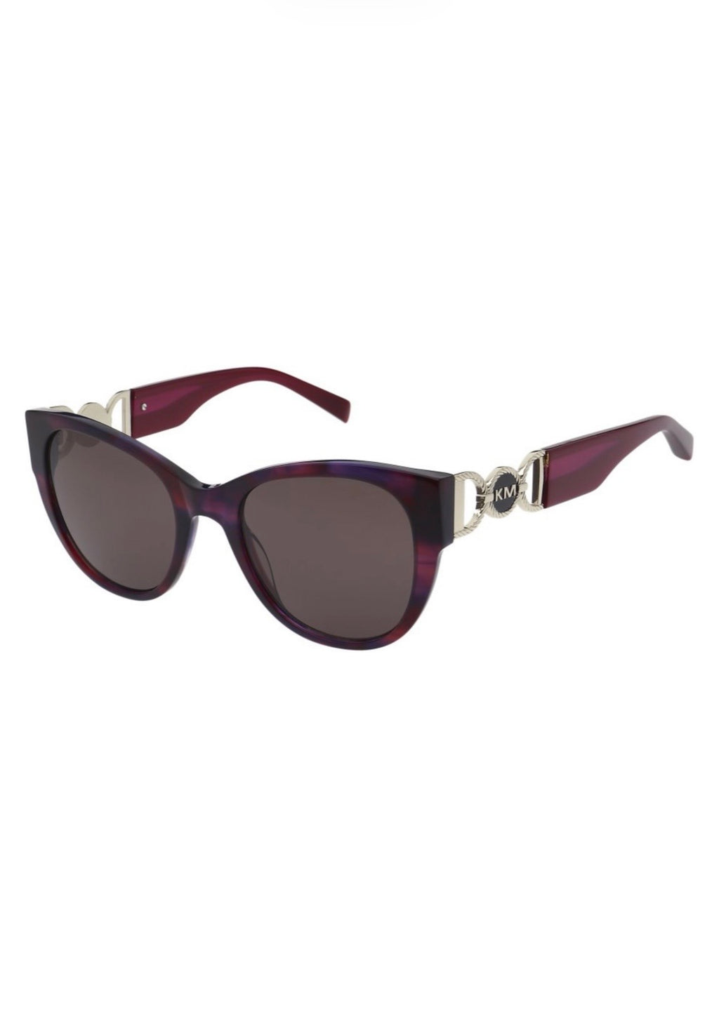 Karen Millen Womens Lucia Sunglasses KM5062 713 Dark Purple Horn