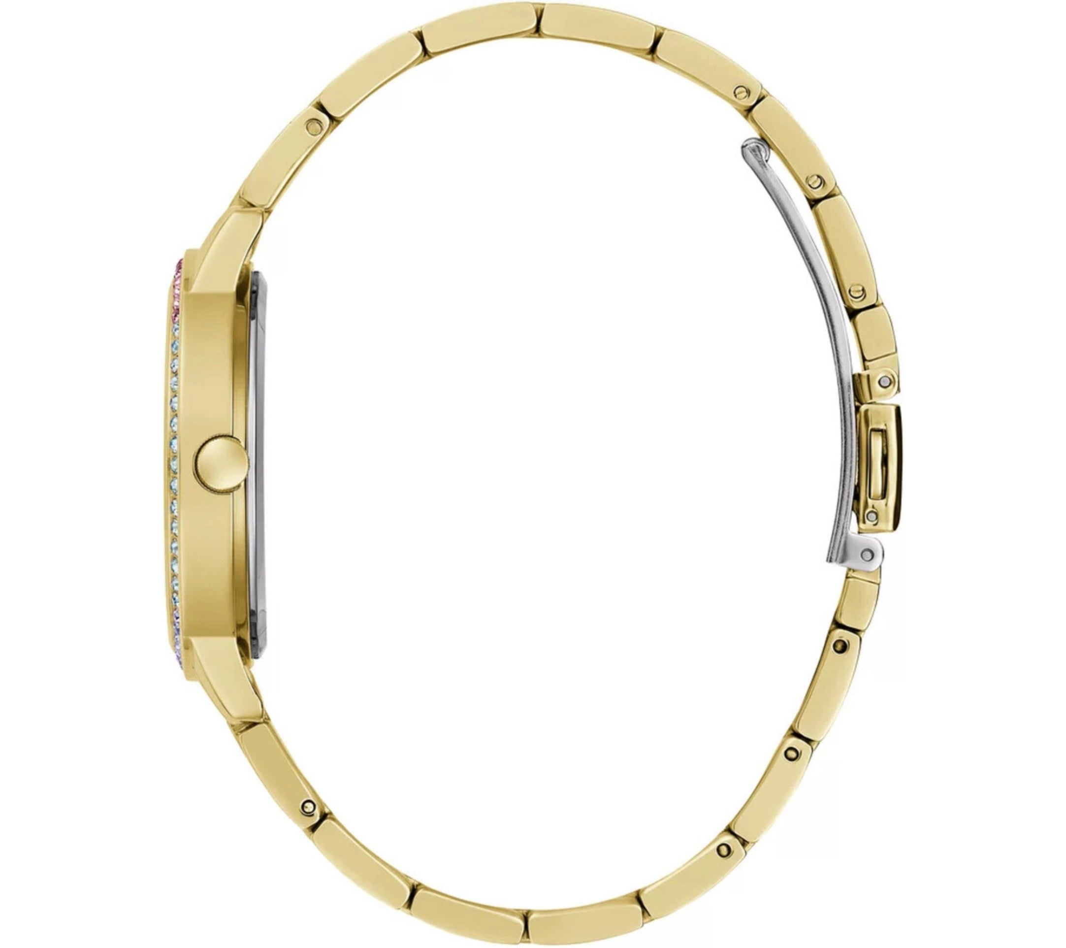 Guess Womens Three of Hearts Watch Gold GW0657L2