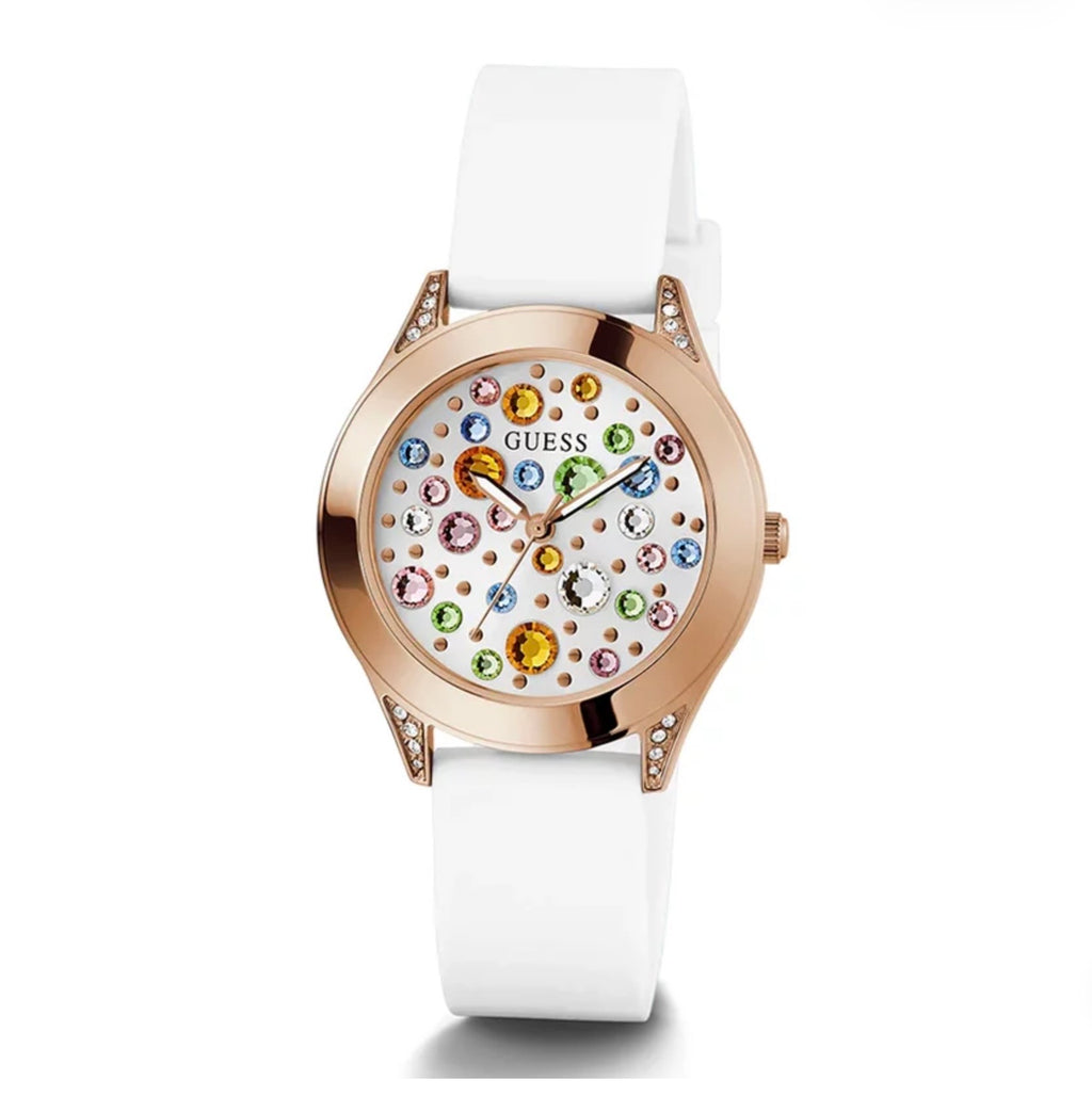 Guess Womens Mini Wonderlust Watch Rose Gold GW0678L4