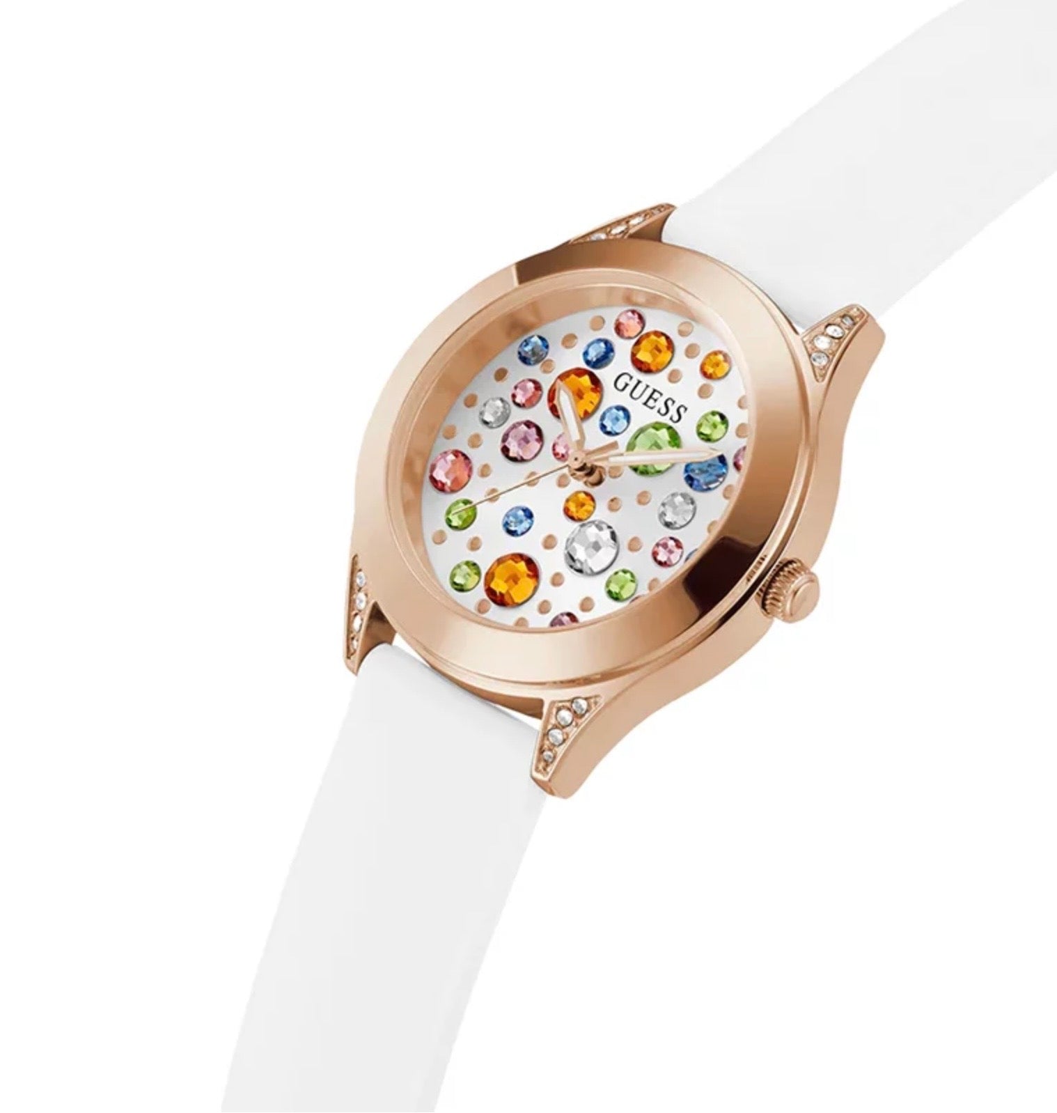 Guess Womens Mini Wonderlust Watch Rose Gold GW0678L4