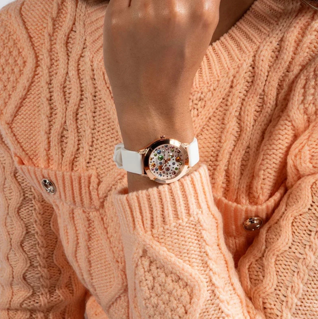 Guess Womens Mini Wonderlust Watch Rose Gold GW0678L4