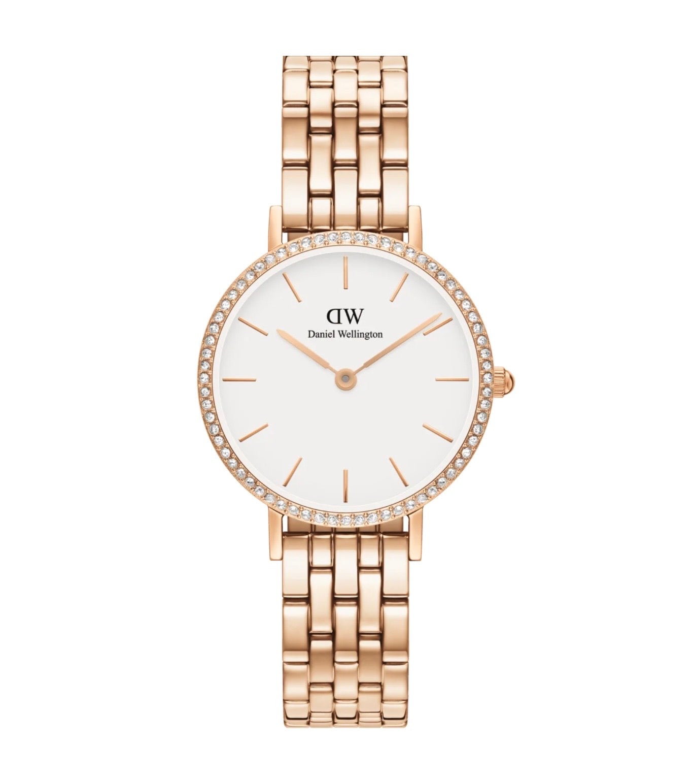 Daniel Wellington Womens Petite Lumine Bezel Watch Gold DW00100666