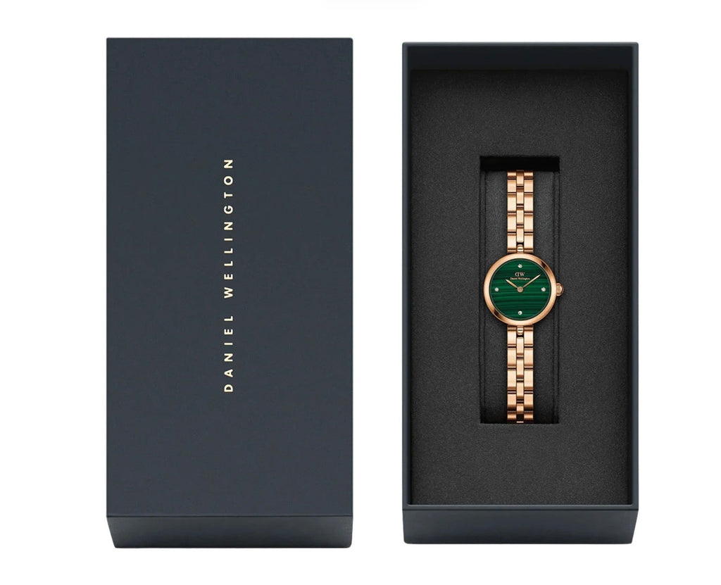 Daniel Wellington Womens Elan Lumine Malachite Watch Rose Gold DW00100721