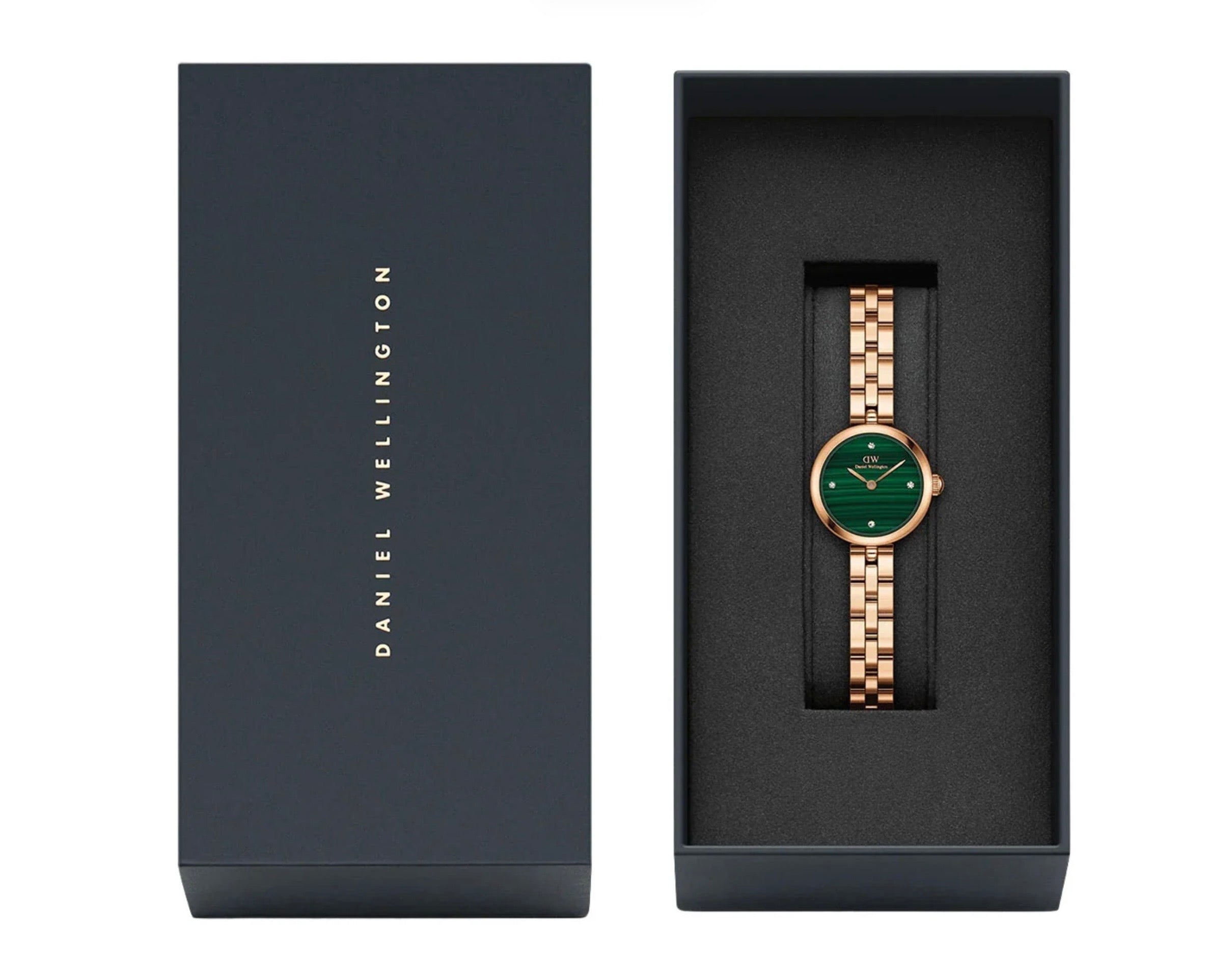 Daniel Wellington Womens Elan Lumine Malachite Watch Rose Gold DW00100721