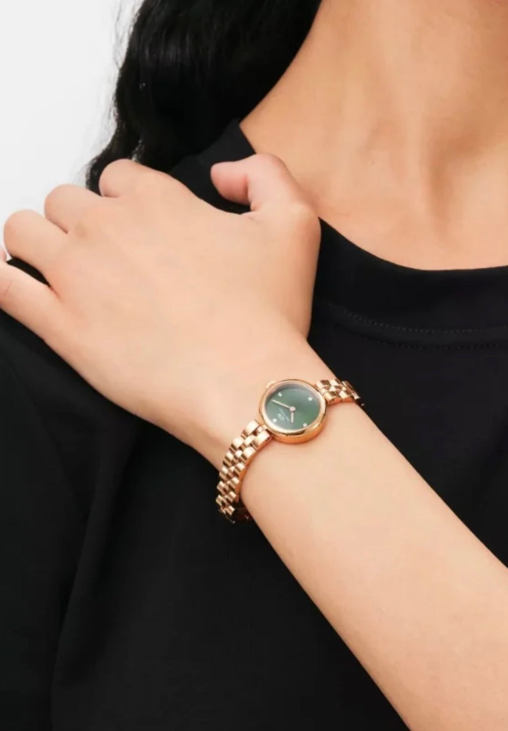 Daniel Wellington Womens Elan Lumine Malachite Watch Rose Gold DW00100721