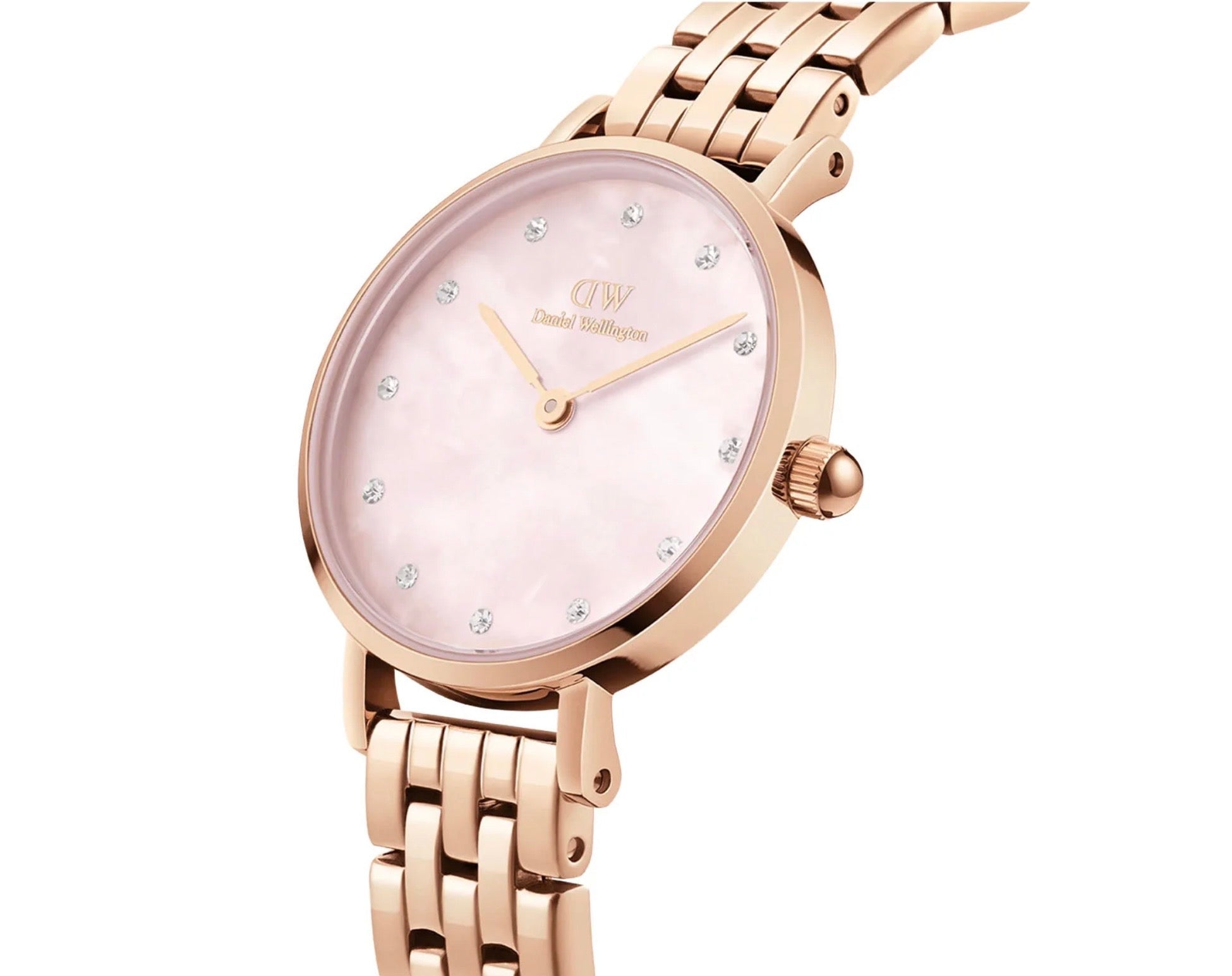 Daniel Wellington Womens Petite Lumine Melrose Watch Rose Gold DW00100617