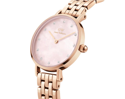 Daniel Wellington Womens Petite Lumine Melrose Watch Rose Gold DW00100617