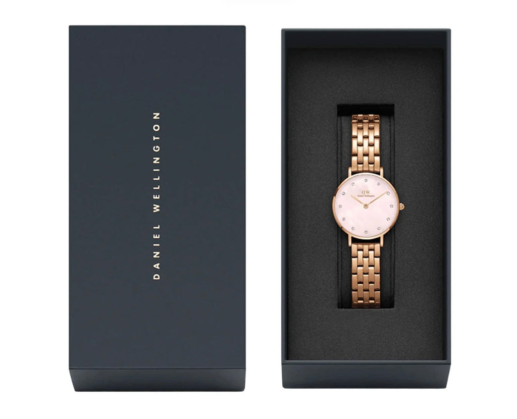 Daniel Wellington Womens Petite Lumine Melrose Watch Rose Gold DW00100617