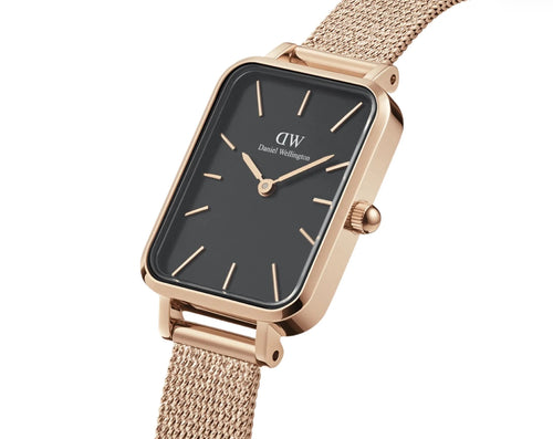 Daniel Wellington Womens Quadro Melrose Watch Rose Gold DW00100432