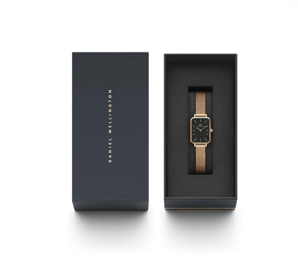 Daniel Wellington Womens Quadro Melrose Watch Rose Gold DW00100432