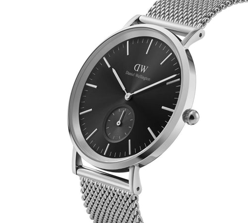 Daniel Wellington Men’s Classic Multi-Eye Sterling Onyx 40 Watch DW00100711