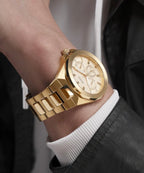 Guess Mens Dashboard Watch All Gold GW0798G2