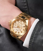 Guess Mens Dashboard Watch All Gold GW0798G2