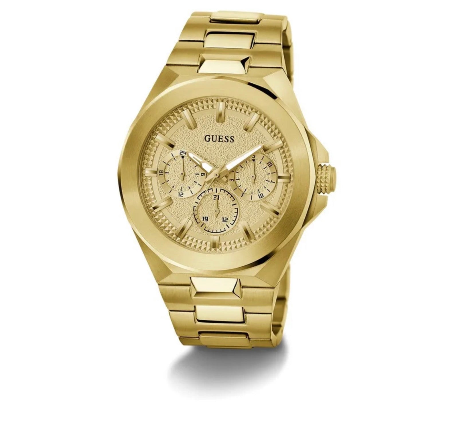 Guess Mens Dashboard Watch All Gold GW0798G2