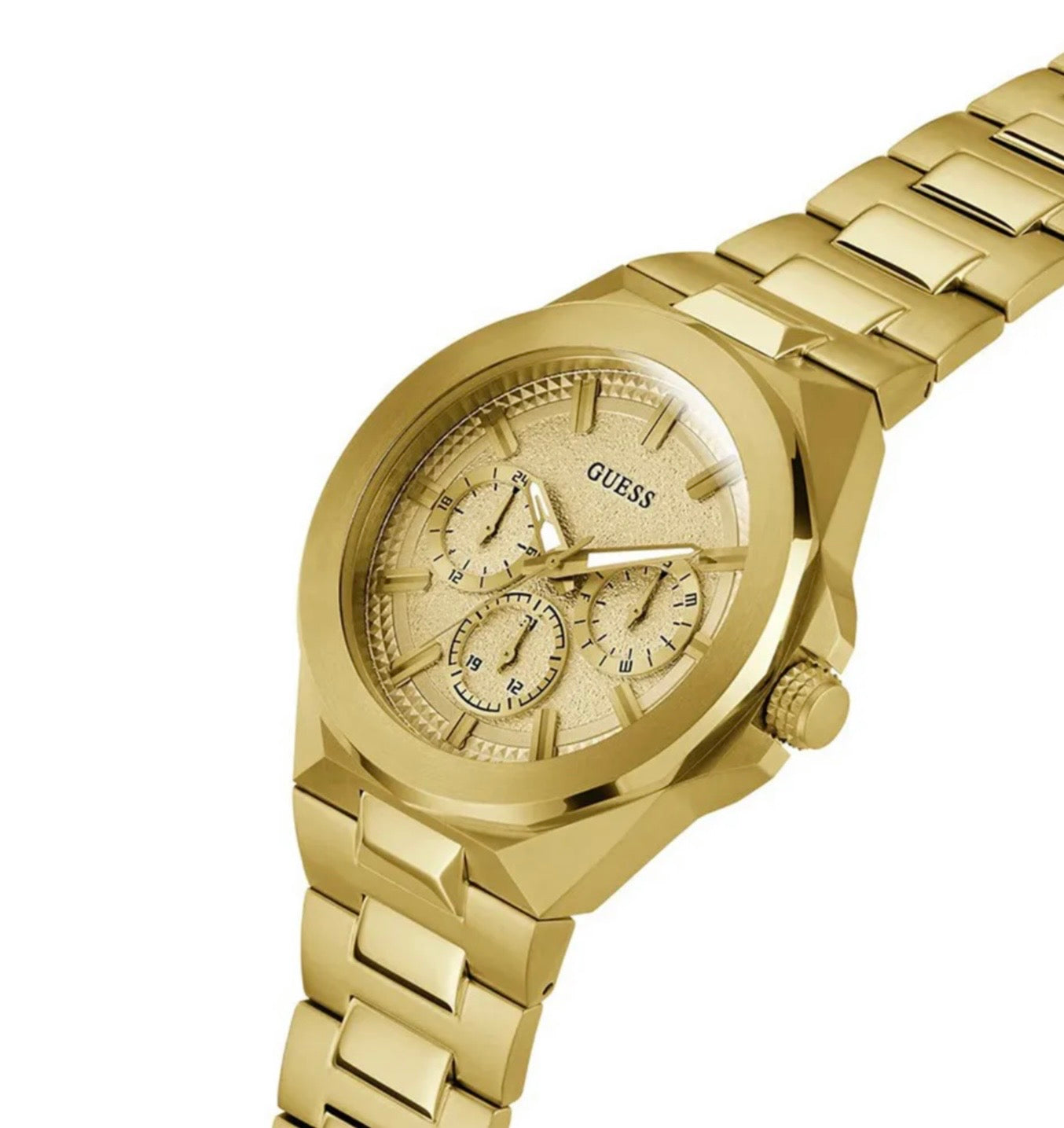 Guess Mens Dashboard Watch All Gold GW0798G2
