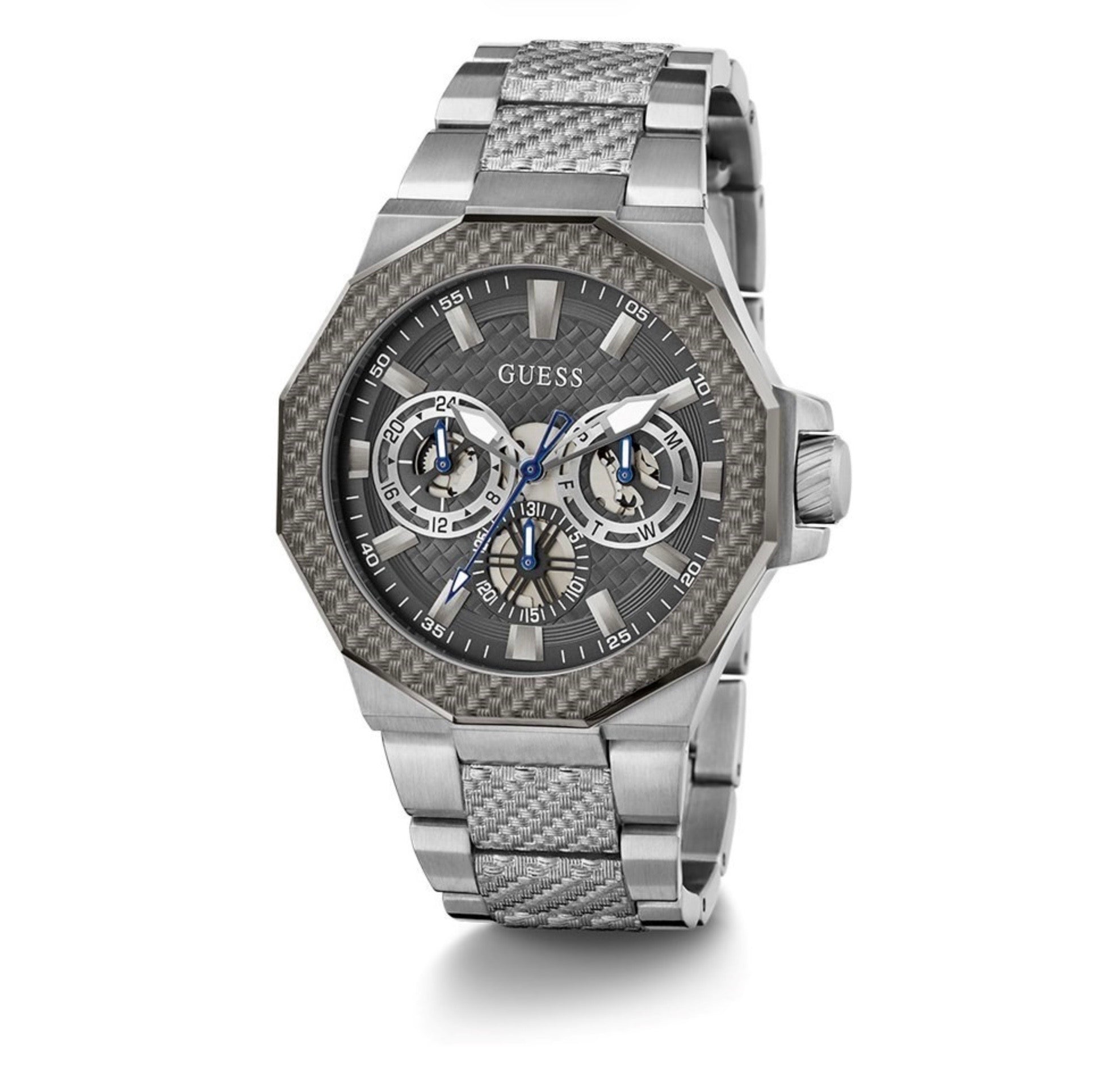 Guess Mens Indy Watch Silver GW0636G1