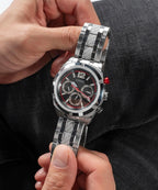 Guess Mens Resistance Watch Silver GW0714G1