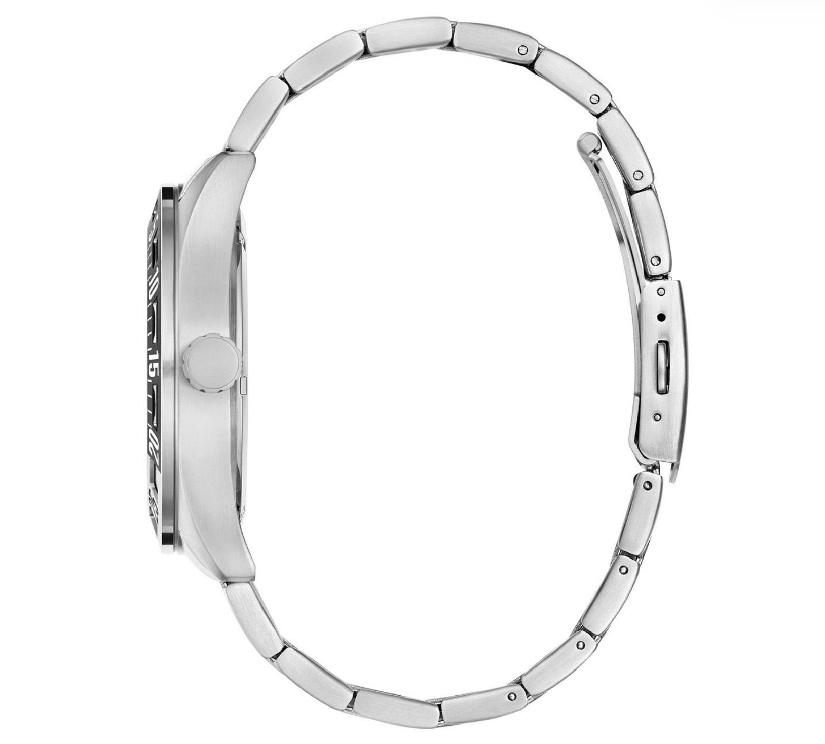 Guess Mens Letterman Watch Silver GW0904G1