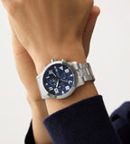 Guess Mens Atticus Trend Chronograph Watch Silver GW0917G1