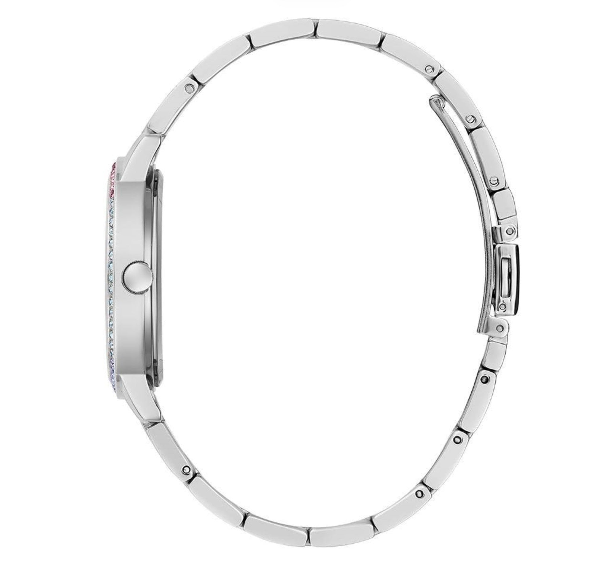 Guess Womens Three of Hearts Watch Silver GW0657L1