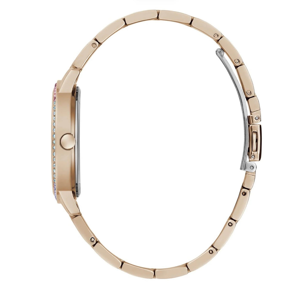 Guess Womens Three of Hearts Watch Rose Gold GW0657L3