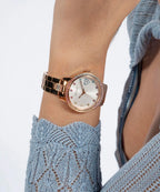Guess Womens Three of Hearts Watch Rose Gold GW0657L3
