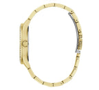 Guess Womens Lady Idol Gold Tone Glitter Crystal Watch GW0605L2