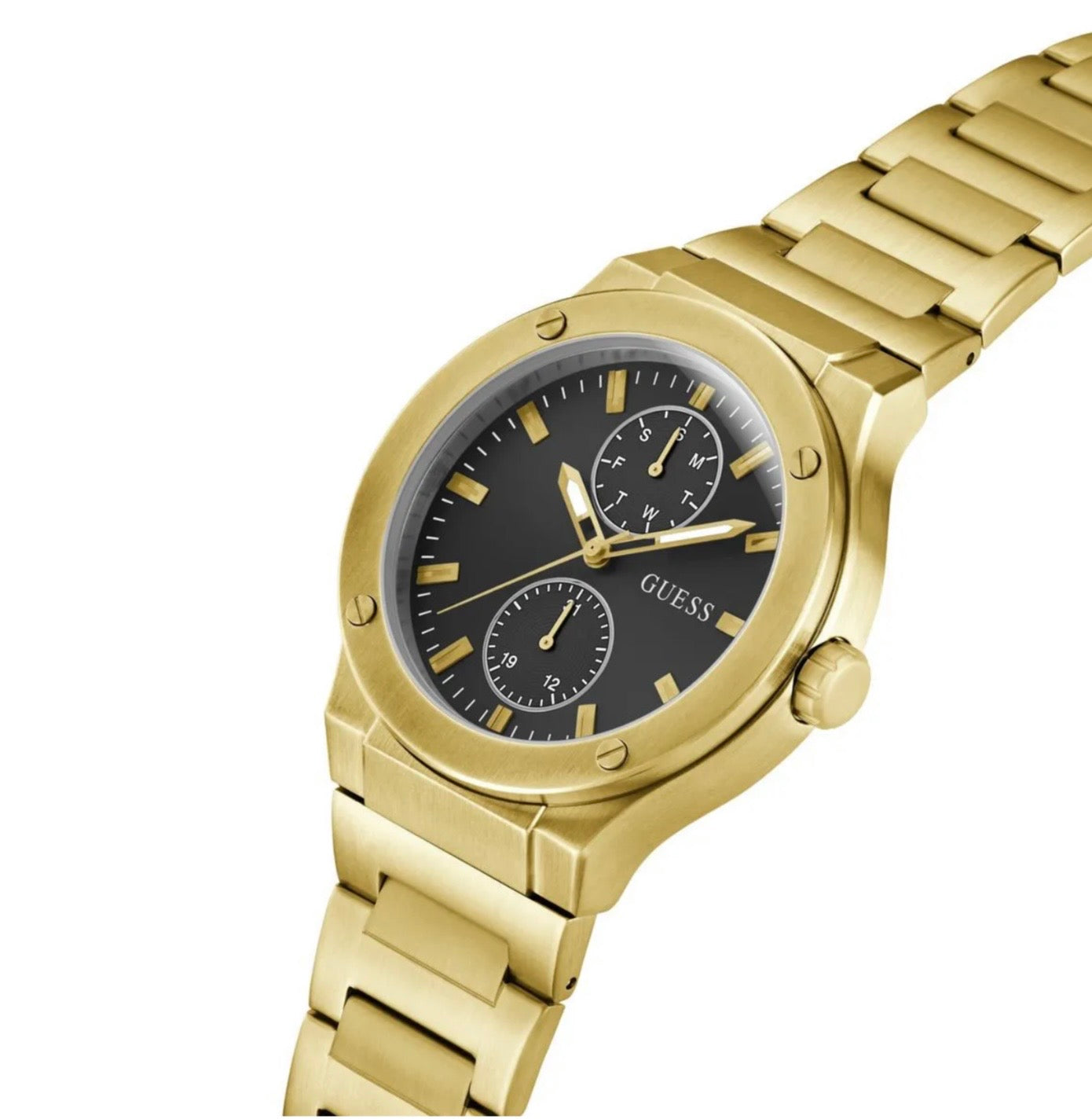 Guess Mens Dress Jet Gold Watch GW0795G4
