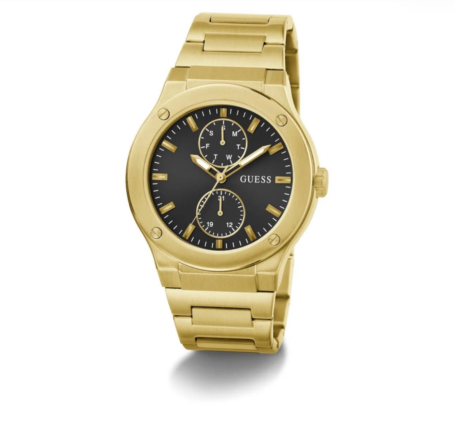 Guess Mens Dress Jet Gold Watch GW0795G4