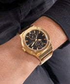 Guess Mens Dress Jet Gold Watch GW0795G4