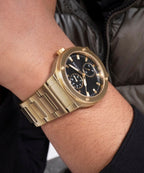 Guess Mens Dress Jet Gold Watch GW0795G4