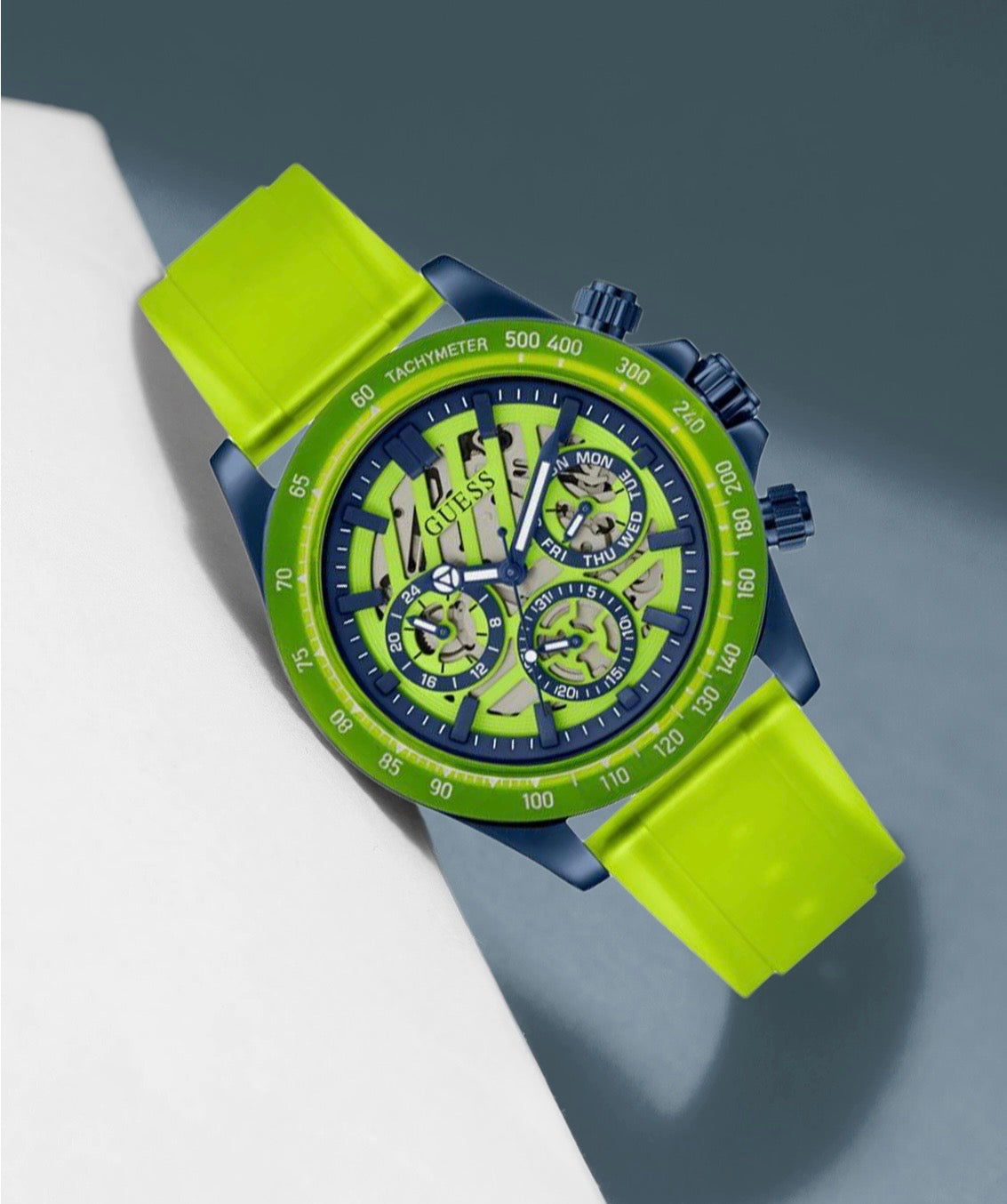 Guess Mens Arena Green Watch GW0578G1