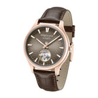 Kenneth Cole Mens Watch Newport Brown Skeleton Automatic KCWGX0098004