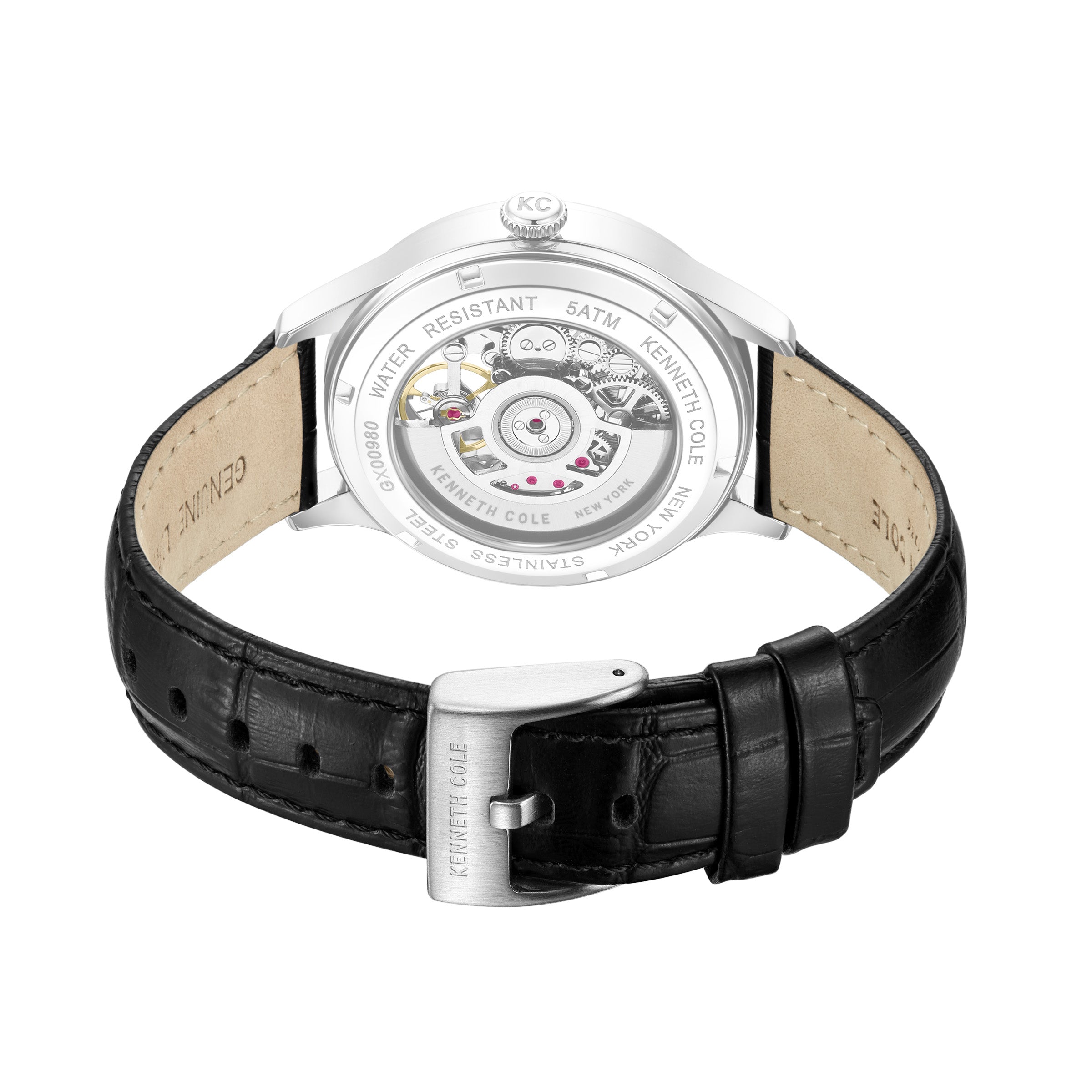 Kenneth Cole Mens Watch Silver Newport Automatic KCWGX0098007