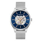 Kenneth Cole Mens Watch Brooklyn Silver Skeleton Automatic KCWGY0064101