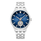Kenneth Cole Mens Watch Newport Silver Skeleton Automatic KCWGY0098005