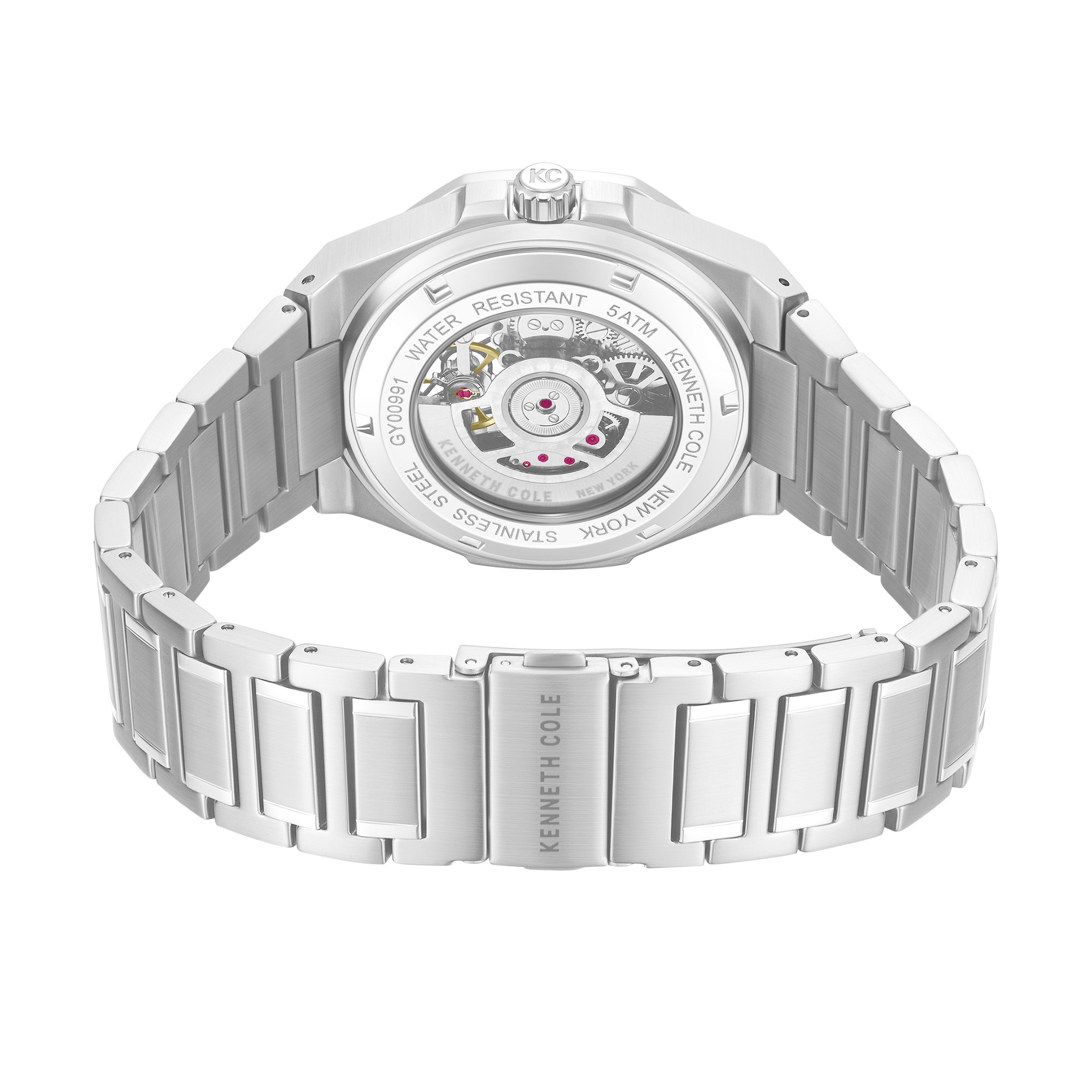 Kenneth Cole Mens Watch Silver Benson Automatic KCWGY0099104