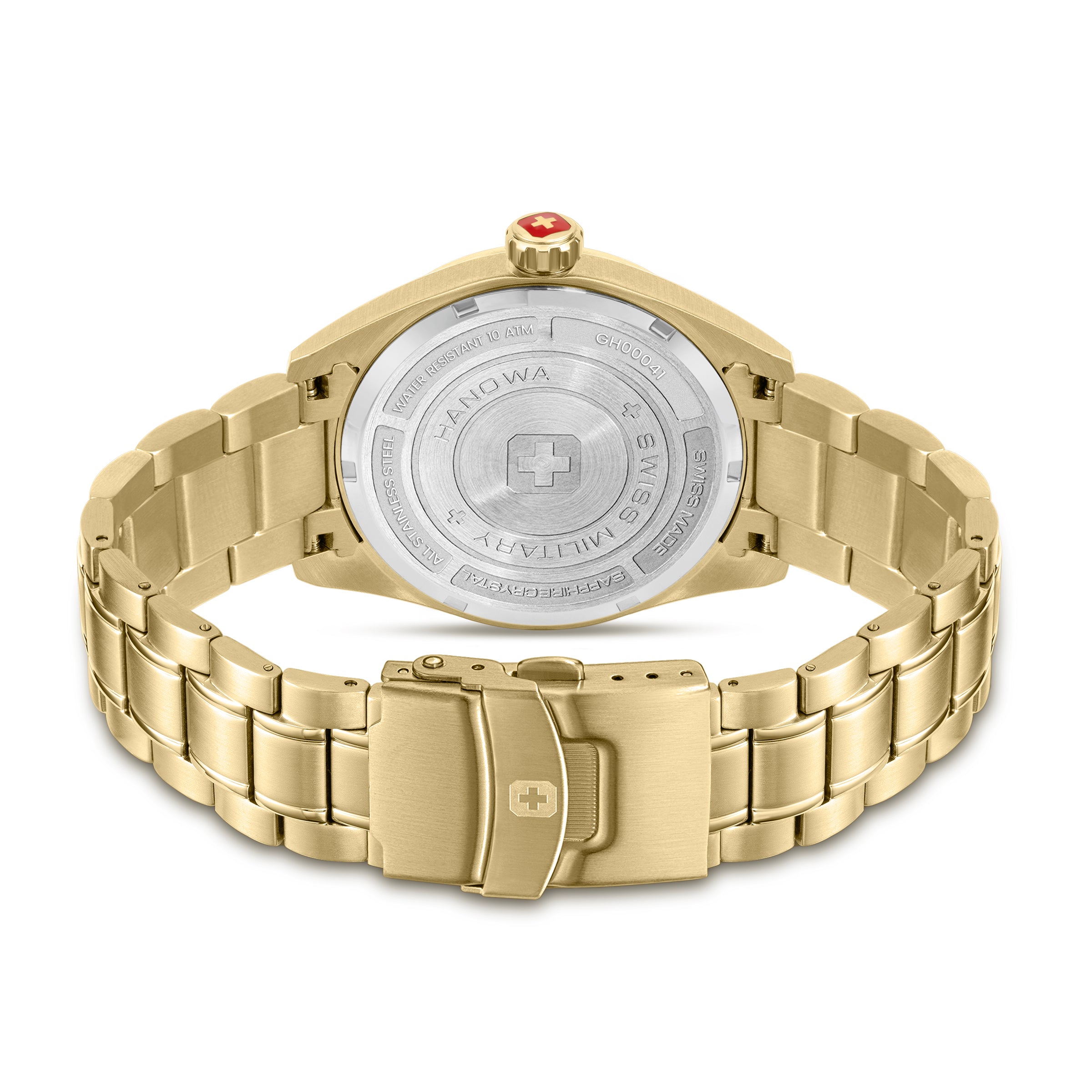 Swiss Military Hanowa Mens Watch Pioneer Gold Swiss Made SMWGH0004110