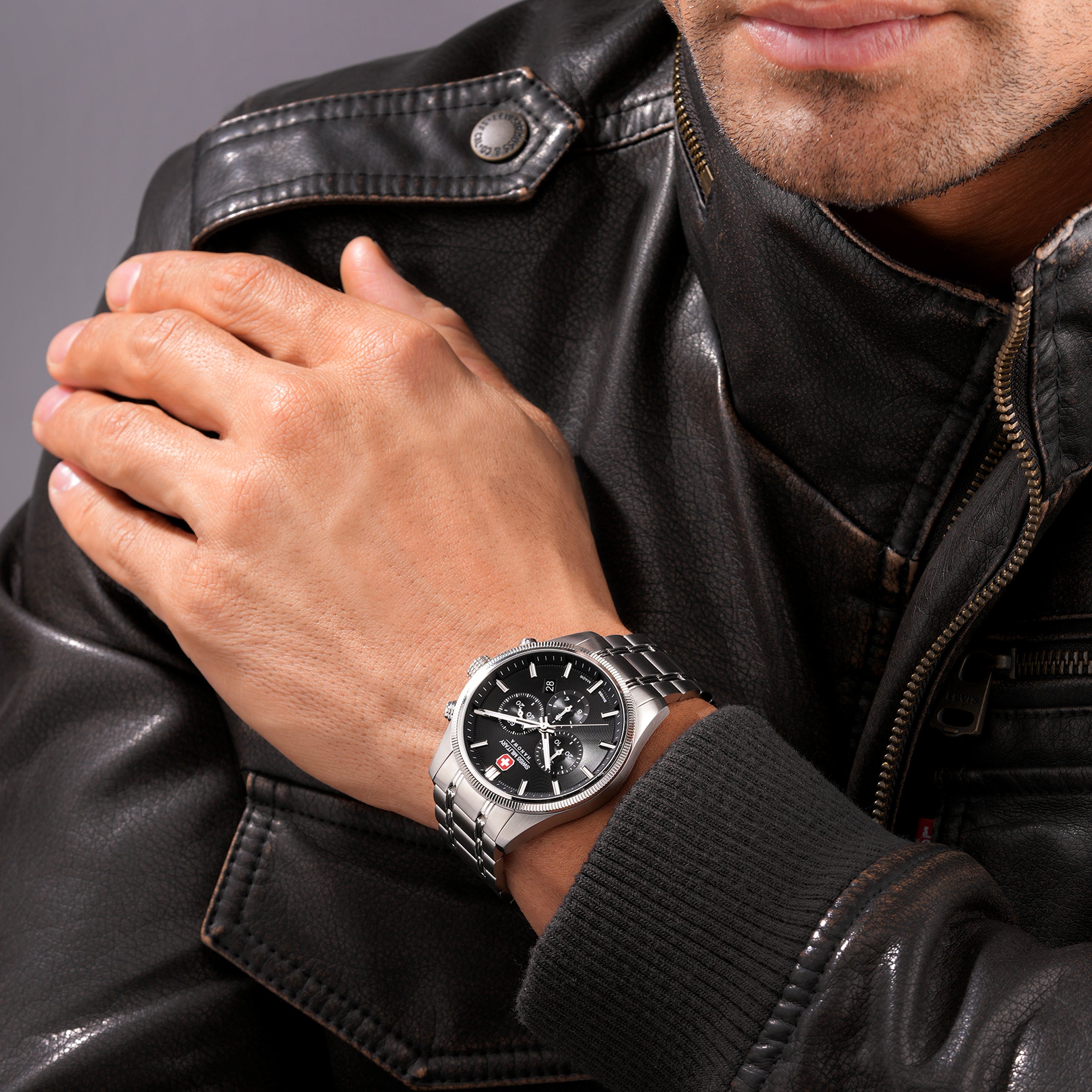 Swiss Military Hanowa Mens Watch Airman First Class Chronograph Swiss Made SMWGI0003102