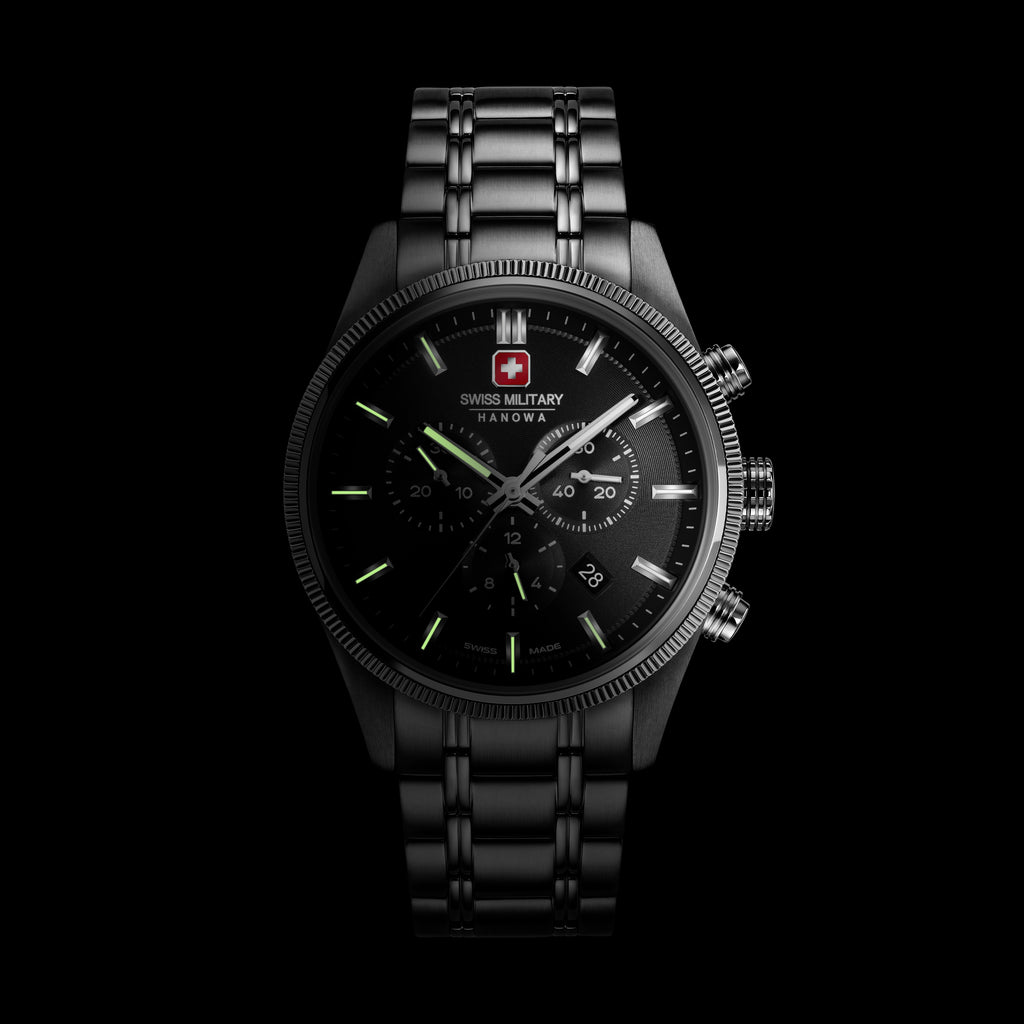 Swiss Military Hanowa Mens Watch Airman First Class Chronograph Swiss Made SMWGI0003102